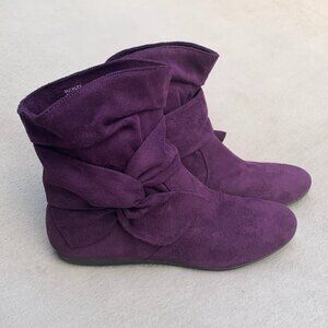 Rampage Buckley Faux Suede Slouch Booties Sz 7.5